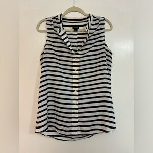 J.Crew Sleeveless Striped Blouse